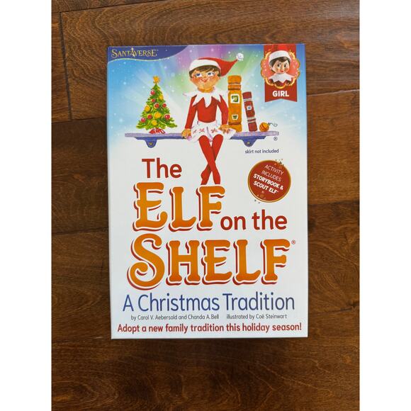 The Elf on the Shelf Plus Book Girl Elf NEW - Picture 1 of 3